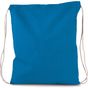 Kimood Petit sac à dos en coton bio avec cordelettes tropical_blue