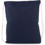 Kimood Petit sac à dos en coton bio avec cordelettes navy