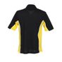 kustom kit Gamegear Track Polo black/yellow/white