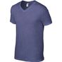 anvil Adult Fashion V-Neck Tee heather_blue