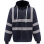Yoko Sweat-shirt zippé capuche navy