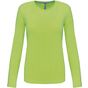 Kariban T-shirt col rond manches longues femme - lime - M