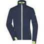 James&Nicholson Ladies´ Sports Softshell Jacket navy/bright_yellow