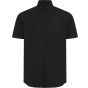 Henbury Men's short sleeved 'cotton feel' coolplus® shirt black