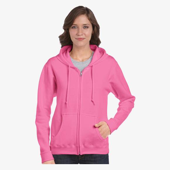 Ladies Heavyweight Full Zip Hooded Sweat Gildan