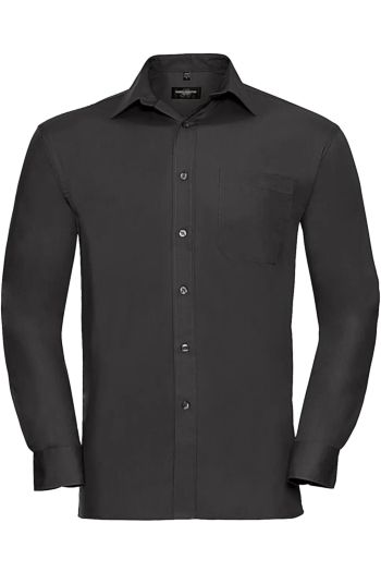 Image produit Chemise en Popeline 100% Coton classique manches longues homme