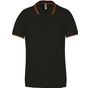 Kariban Polo maille piquée manches courtes homme black/red/yellow