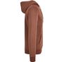 Build Your Brand Heavy Zip Hoody bark