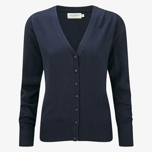 Ladies' V-Neck Knitted Cardigan Russell