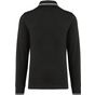 Kariban Polo maille piquée manches longues homme black/light_grey/white
