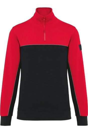 Image produit Sweat-shirt écoresponsable col zippé unisexe