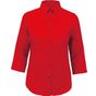 Kariban chemise manches 3/4 femme classic_red