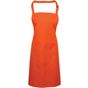 Premier Tablier bavette avec poche Colours Collection orange