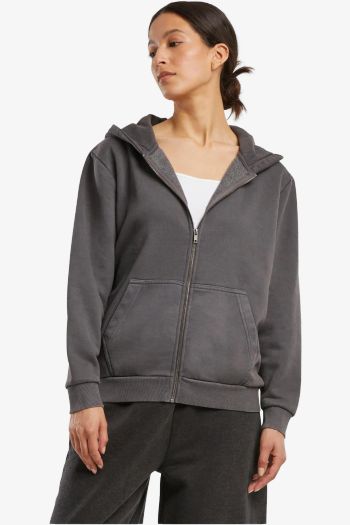 Ladies Vintage Heavy Zip Hoody