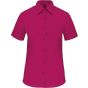 Kariban Chemise popeline polycoton manches courtes entretien facile femme fuchsia