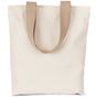 Kimood Sac Shopping recyclé à fond plat ecume/hemp