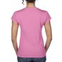 Gildan Women's V-Neck T-Shirt azalea