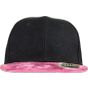 Result Bronx Glitter Flat Peak Snapback Cap black/pink