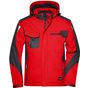 James&Nicholson Craftsmen Softshell Jacket -STRONG- red/black
