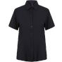 Henbury Ladies' wicking, anti-bac, quick dry s/s shirt navy