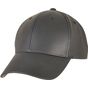 flexfit Synthetic Leather Alpha Shape Dad Cap black