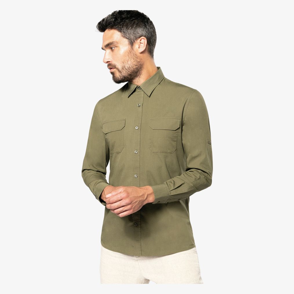 Chemise safari manches longues homme kariban