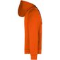 James&Nicholson Men's Hooded Jacket dark_orange/carbon