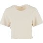 Build Your Brand Ladies Cropped Tee white_sand