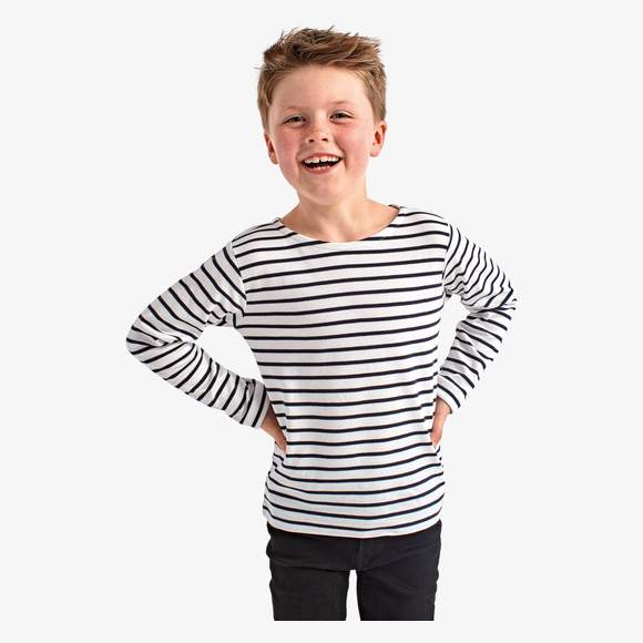 T-shirt marinière « coastal » enfant à manches longues asquith & fox