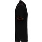 WK Designed To Work Polo Day To Day contrasté manches courtes homme black/orange