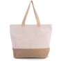 Kimood Sac de shopping fourre-tout esprit rustique rustic_natural/natural