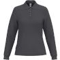 iDeal Basic Brand Polo piqué LSL femme 200 ideal_dark_grey