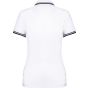 Kariban Polo femme manches courtes à liserés contrastés white/navy