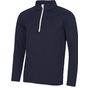AWDis Just Cool Cool ½ zip sweatshirt french_navy/arctic_white