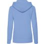 fruit of the loom Ladies classic hooded sweat sky_blue