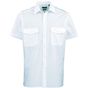 Premier Chemise pilote à manches courtes pour homme light_blue