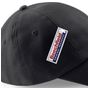 Beechfield Casquette en coton sergé épais profil bas black