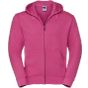Russell Authentic Sweat capuche zippé homme fuchsia