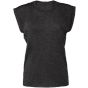 Bella Women's flowy muscle tee with rolled cuff dark_grey_heather