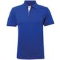 Asquith & Fox Polo contrasté coupe classique homme royal/white