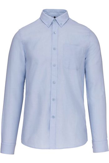 Chemise oxford lavée manches longues homme