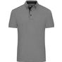 James&Nicholson Men´s Plain Polo light_melange/black