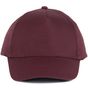 K-up Casquette coton - 5 panneaux burgundy