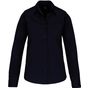 Kariban Chemise popeline manches longues femme navy