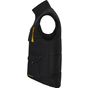 Velilla Gilet matelassé bicolore multipoches black/yellow