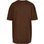 Build Your Brand Ladies Oversized Boyfriend Tee Chocolate brown