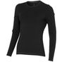 Elevate T-shirt bio manches longues pour femmes Ponoka solid_black