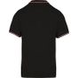 Kariban Polo maille piquée manches courtes homme black/red/white