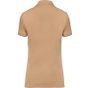 WK Designed To Work Polo Day To Day contrasté manches courtes femme camel/black