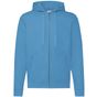 fruit of the loom Classic Hooded Sweat Jacket azure_blue